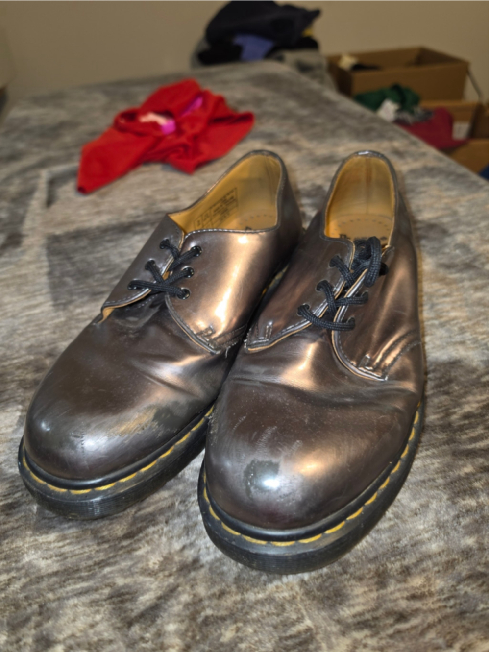 Dr. Martens 3 Eye Leather Oxford Shoes Men’s 10 Women’s 11 Brown 13060 AW004